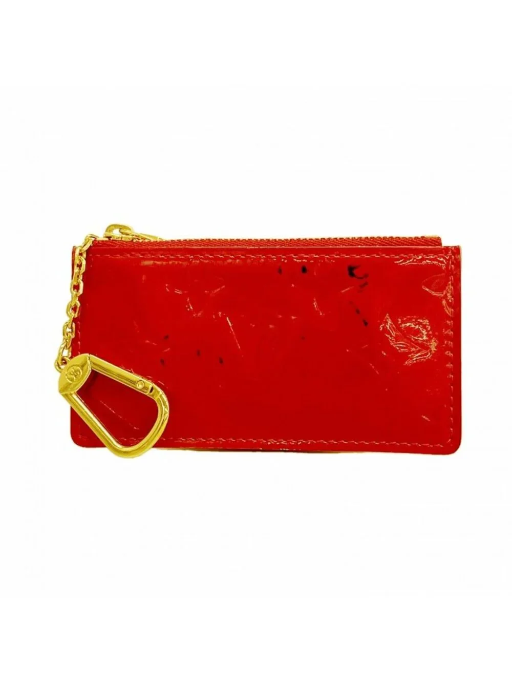 Louis Vuitton Coin Case Vernis Pochette Cles Pomme D'amour